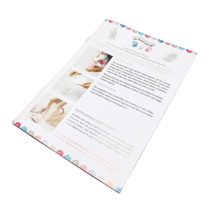 Lucky Hands® 3D Abformset mit Zubehör | Handabdruck, Gipsabdruck | Geschenkidee zum Muttertag (5-12