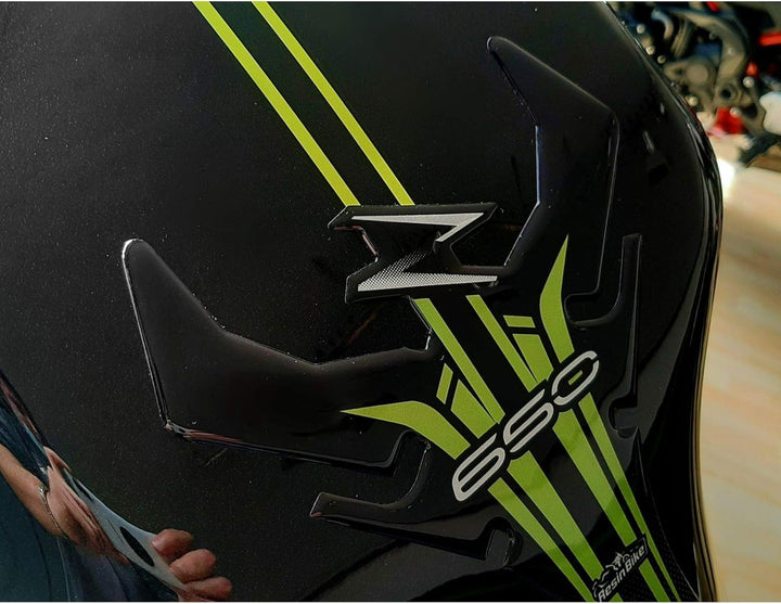 Resin Bike Aufkleber Motorrad Kompatibel Mit Kawasaki Z650 2021. Schutz Tankpad Von Hülle PU Graffi.
