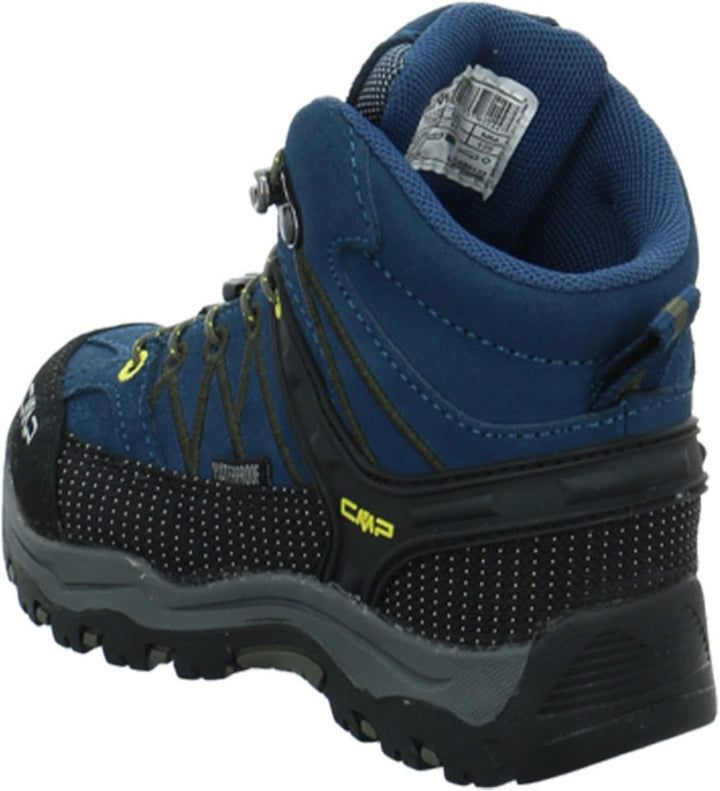 CMP Kids Rigel Mid Trekking Shoes Wp Wanderschuhe 29 EU Blau Gelb Blue Ink Yellow, 32 EU