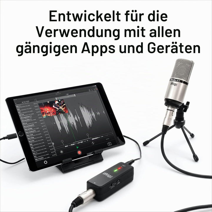 iRig Pre HD - Digital, high definition microphone interface with studio quality preamp, Digital