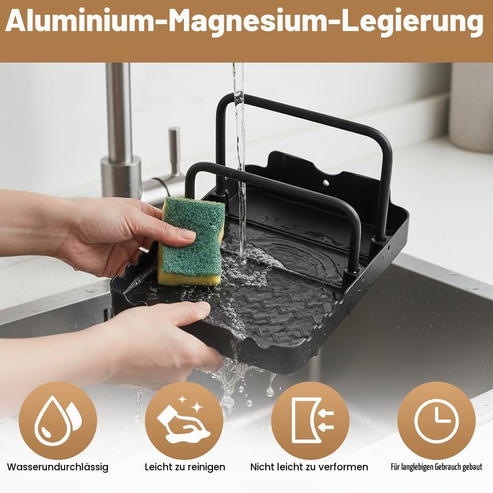 MiOYOOW Topfdeckelhalter, Schneidebretthalter mit Löffelablage, Rutschfester Topfdeckel Pfannen Orga