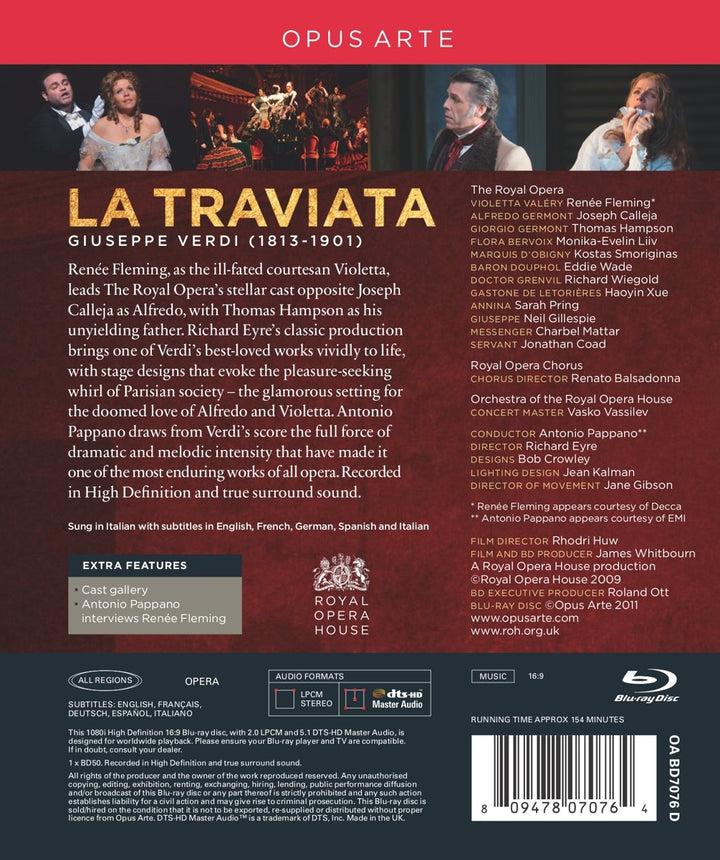 Verdi: La Traviata, Blu-ray