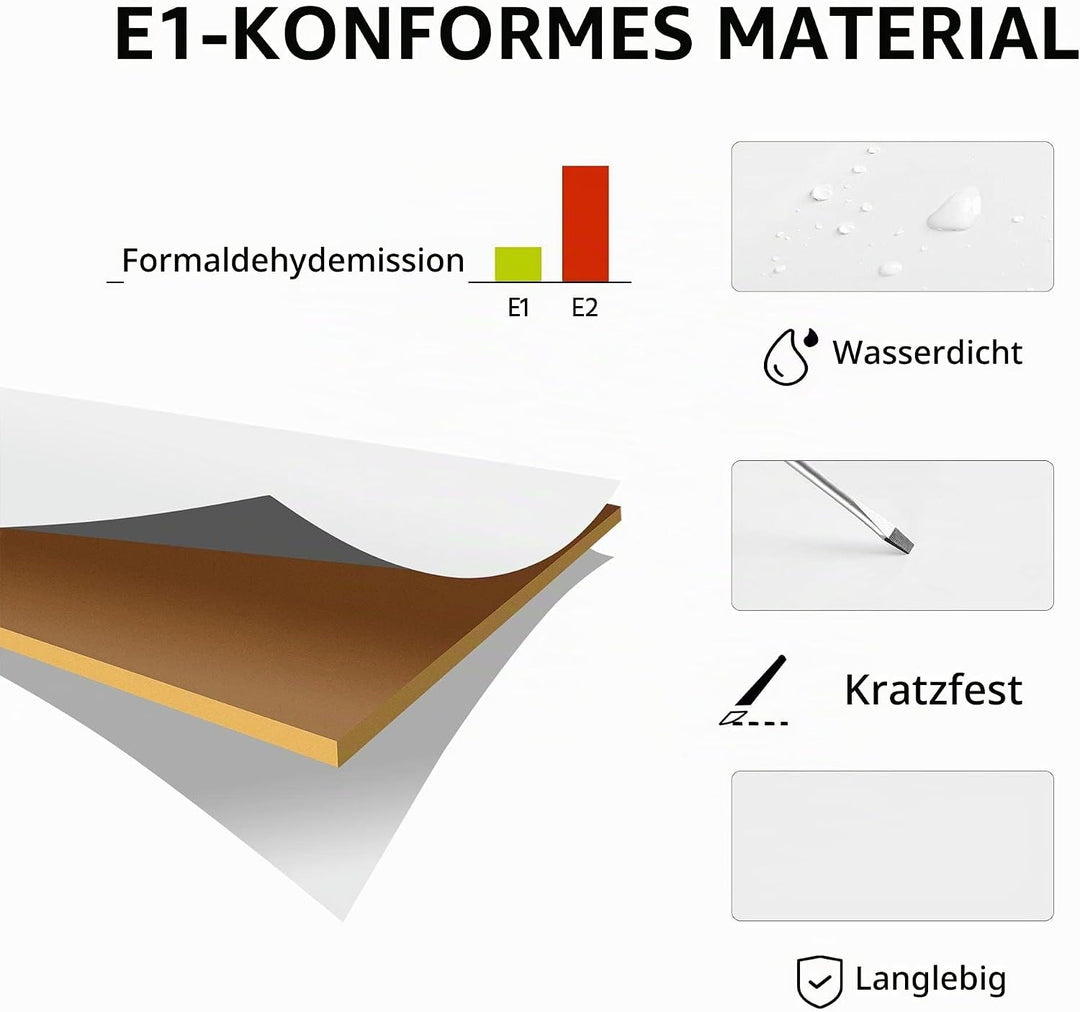 Yaheetech Couchtisch Kaffeetisch mit 2 Ablagen Sofatisch X-Form Stütze Wohnzimmertisch aus Holz Einf