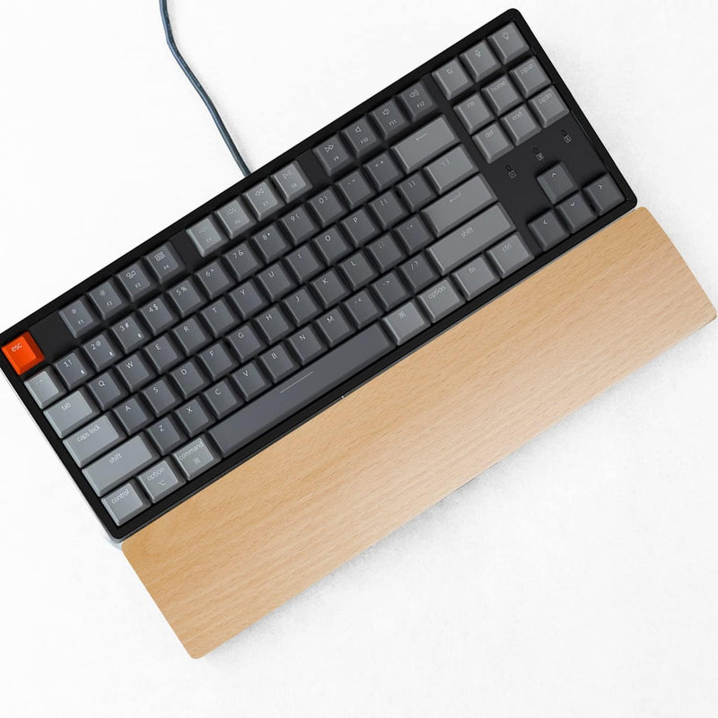 Aothia Tastatur-Handgelenkauflage aus Holz-Walnuss handballenauflage tastatur-Ergonomische Haltung(3