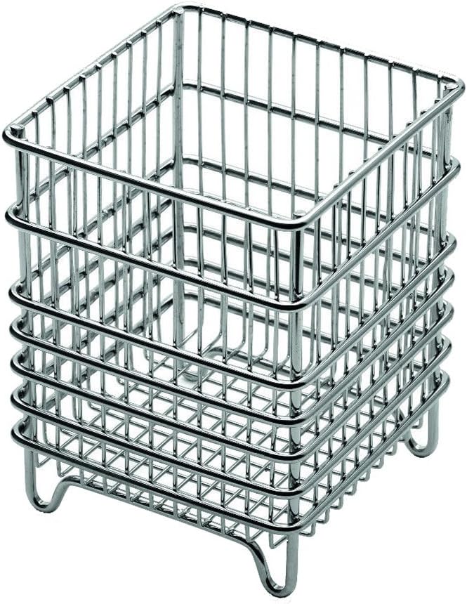 Weis Besteckkorb, Edelstahl, Silber, 12 x 12 x 15 cm