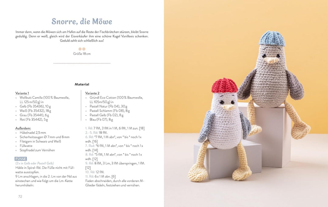 Amigurumi – Verflixt süss und nicht zugenäht!: 16 niedliche Häkeltiere ohne Zusammennähen, Taschenbu