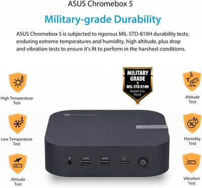ASUS CHROMEBOX5-SC002UN Mini Desktop PC (Intel Celeron 7305 Prozessor, integrierte Intel UHD Grafik,