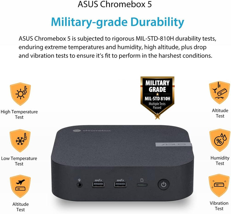 ASUS CHROMEBOX5-SC002UN Mini Desktop PC (Intel Celeron 7305 Prozessor, integrierte Intel UHD Grafik,