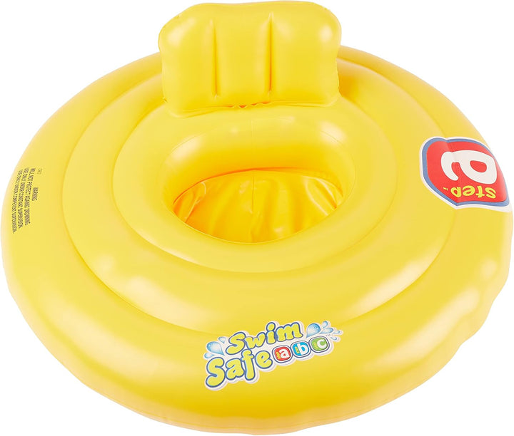 Bieco 22032096 Schwimmring Baby Schwimmhilfe Gelb | Aufblasbar Baby Schwimmring ab 3 Monate | Baby-s