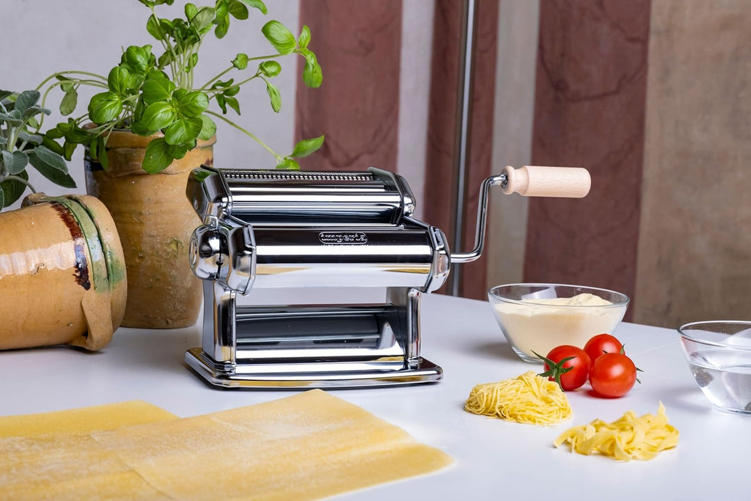 Imperia IPASTA Classica Nudelmaschine 100% Made in Italy. Frischpastamaschine aus Stahl. Manuelle Te
