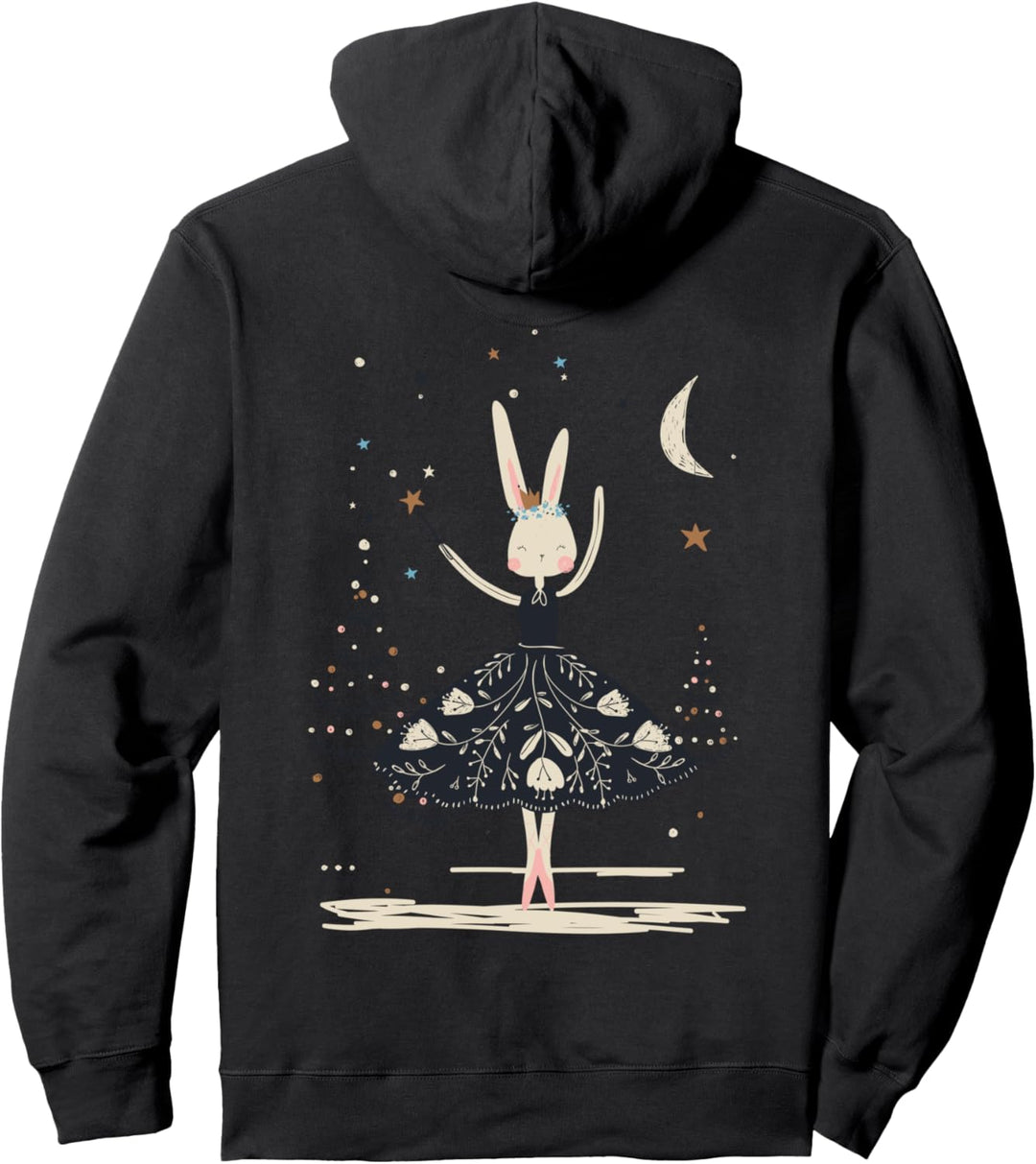 Magic Fairy Schliessen Sie die Augen Weihnachtshasen Pullover Hoodie