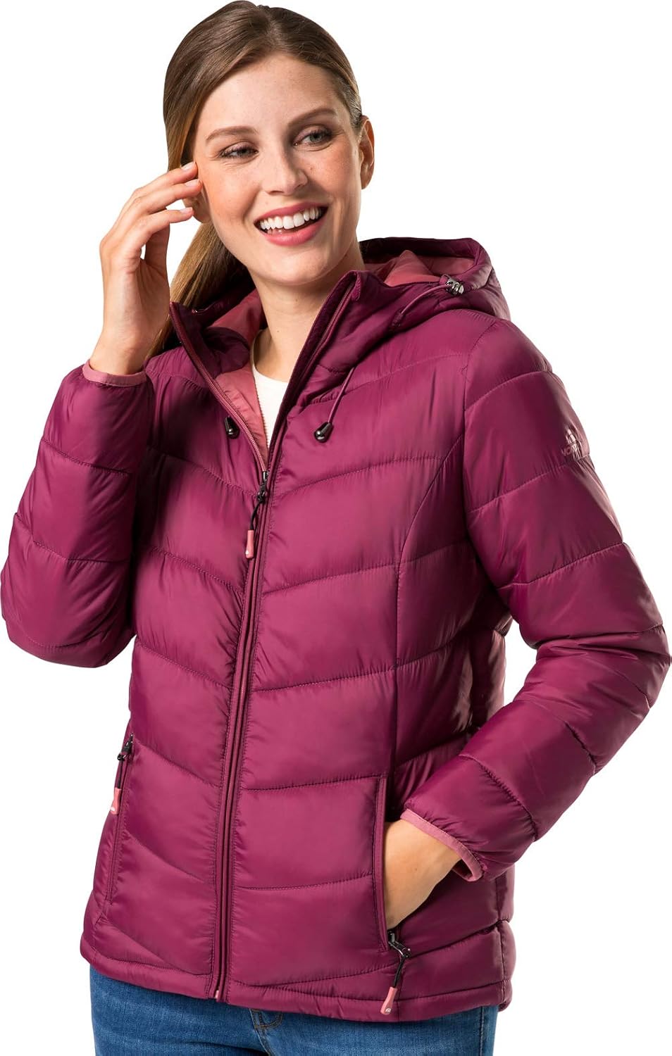 NORDCAP Steppjacke Damen, leichte Übergangsjacke, 100% Wattierung, atmungsaktive Frühlingsjacke, Gr.