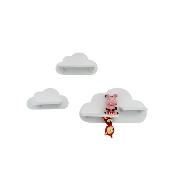 3er Wolken-Set Weiss passend/Kompatibel für Toniefiguren - Figuren halten auch Kopfüber