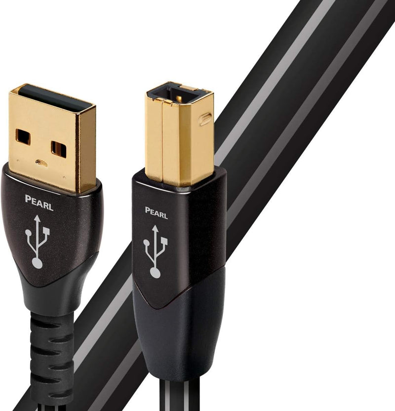 AudioQuest 0.75m Pearl USB A-B USB-Kabel 0,75 m USB B schwarz