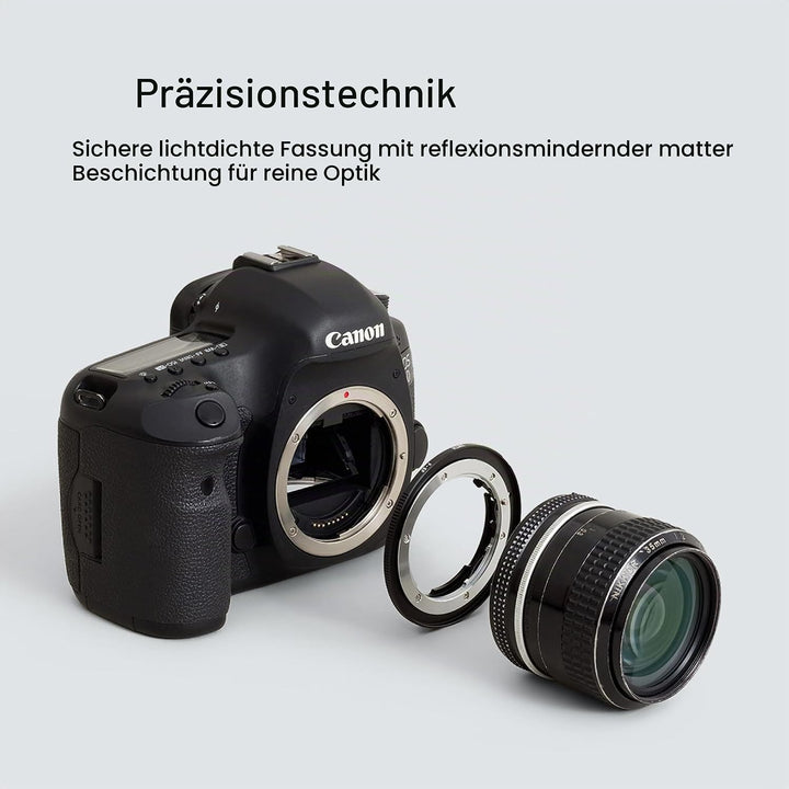 Urth Objektivadapter: Kompatibel mit Nikon F Objektiv und Canon EF &amp; EF-S Kameragehäuse, Nikon F