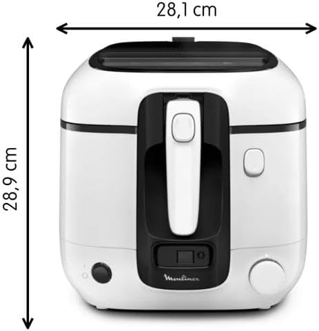 Moulinex AM3140 AM314010 Super Uno, Edelstahl, Weiss Korb mit Griff, Korb mit Griff