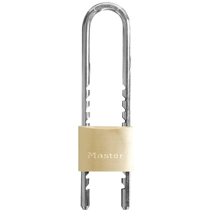 Master Lock - 1950EURD - Messing Vorhängeschloss 50mm mit herausnehmbarem Bügel, Standard, Normal Bü