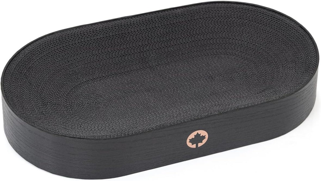 CanadianCat Company | Kratzpappe Apollo - Katzenbett aus Wellpappe in schwarz - Black Edition | ca.