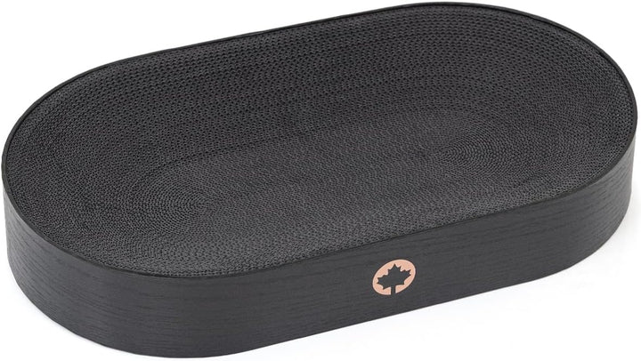 CanadianCat Company | Kratzpappe Apollo - Katzenbett aus Wellpappe in schwarz - Black Edition | ca.
