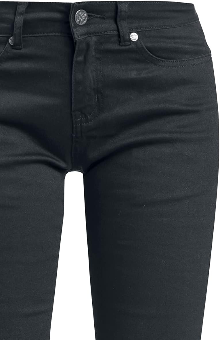 Black Premium by EMP Damen Schwarze Jeans mit Schlag W32L34