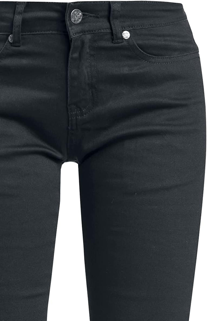 Black Premium by EMP Damen Schwarze Jeans mit Schlag W32L34