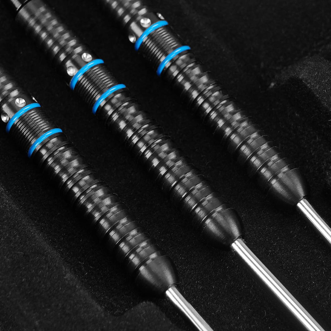 WIN.MAX Dartpfeile mit Metallspitze 90% Tungsten 3 Stück 90% Wolfram Stahl Darts 18-28 Gramm Dart pr