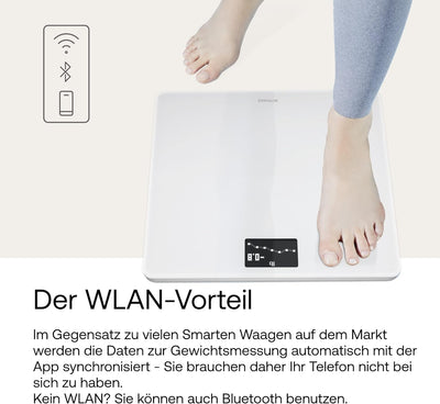 Withings Body – WLAN-Smart-Waage mit BMI-Funktion, digitale Personenwaage, App-Synchronisierung via