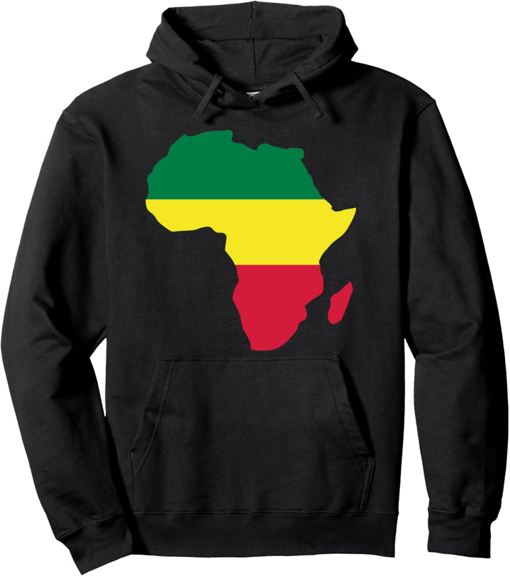 Afrika Reggae Karte Pullover Hoodie