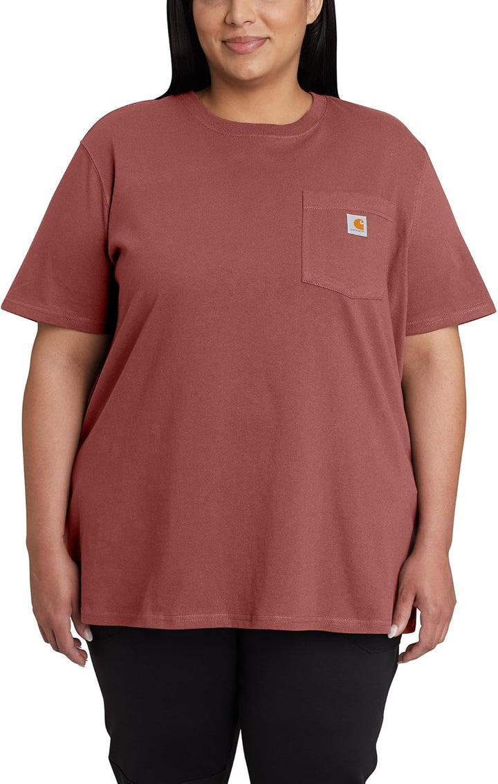 Carhartt Loose Fit Heavyweight Short-Sleeve K87 Pocket T-Shirt, Braun