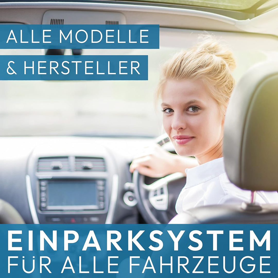 VSG24 Premium Einparkhilfe hinten zum nachrüsten am Auto, PDC Parksensoren hinten mit Stecksystem fü