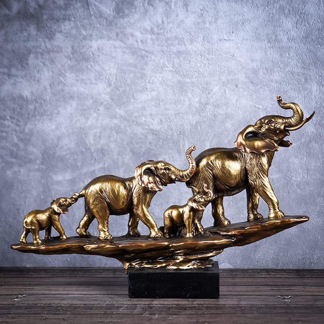 Vinbcorw Elephant Statues Sculptures Desktop Resin Decoration Craft Decorative Statues,54.5 cm Eleph