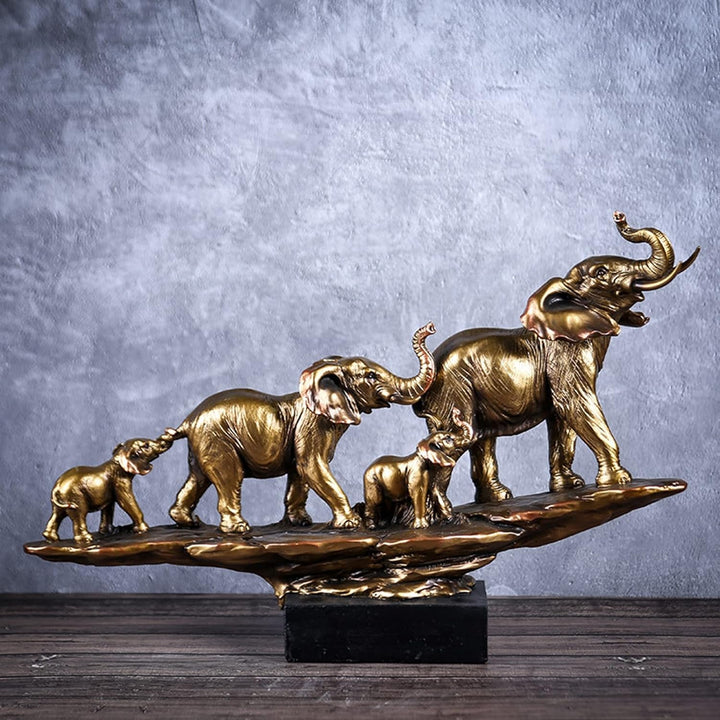 Vinbcorw Elephant Statues Sculptures Desktop Resin Decoration Craft Decorative Statues,54.5 cm Eleph