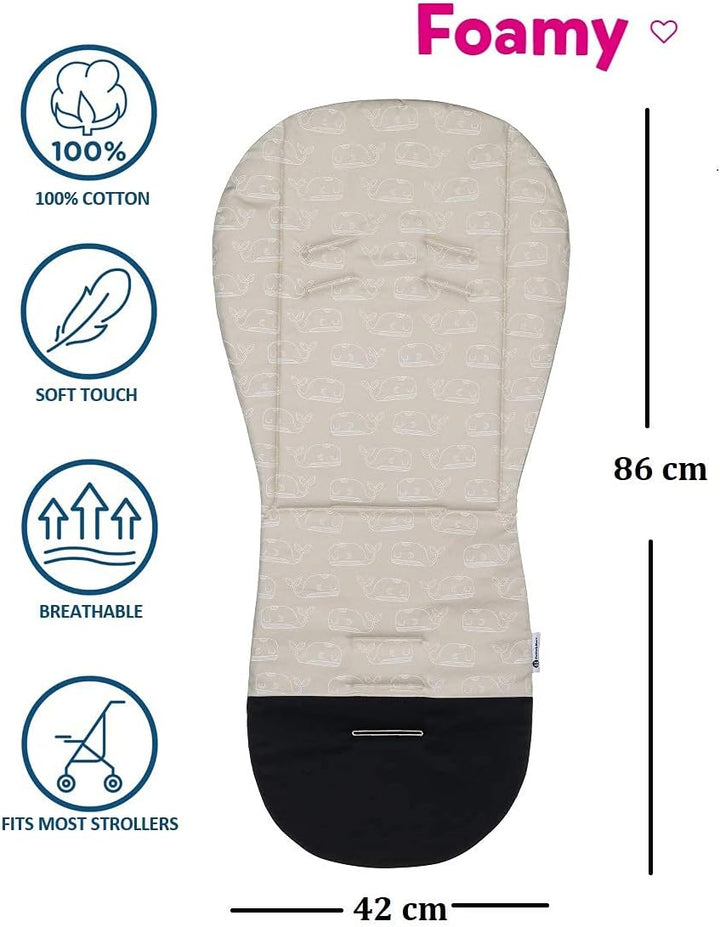 Petite&Mars Foamy memory foam liner * Sitzeinlage * Universal Sitzauflage für Kinderwagen, Buggy * A