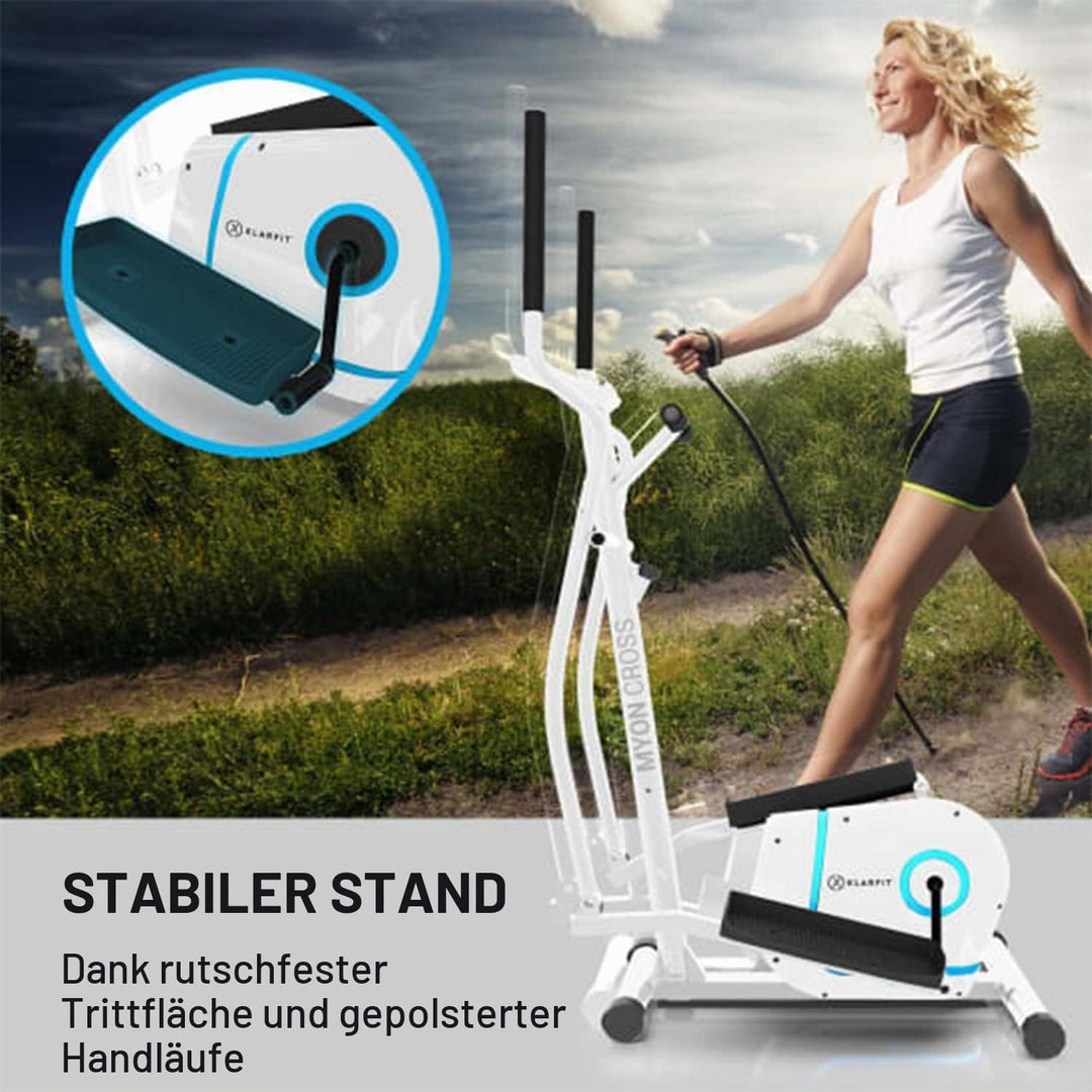 Klarfit Myon Cycle Heimtrainer Fahrrad - Ergometer Fahrrad mit 12 kg Schwungmasse, Hometrainer mit P