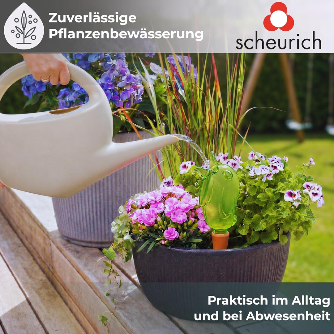 Scheurich 4er-Set Bewässerungskugel 220ml GrünWasserspender Bördy M (Grün) Wasserspeicher