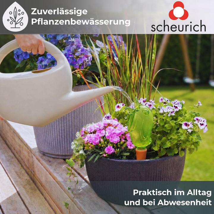 Scheurich 4er-Set Bewässerungskugel 220ml GrünWasserspender Bördy M (Grün) Wasserspeicher