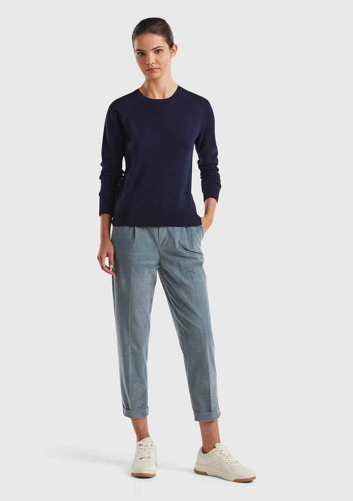 United Colors of Benetton Damen Pullover S Dunkelblau 016, S Dunkelblau 016