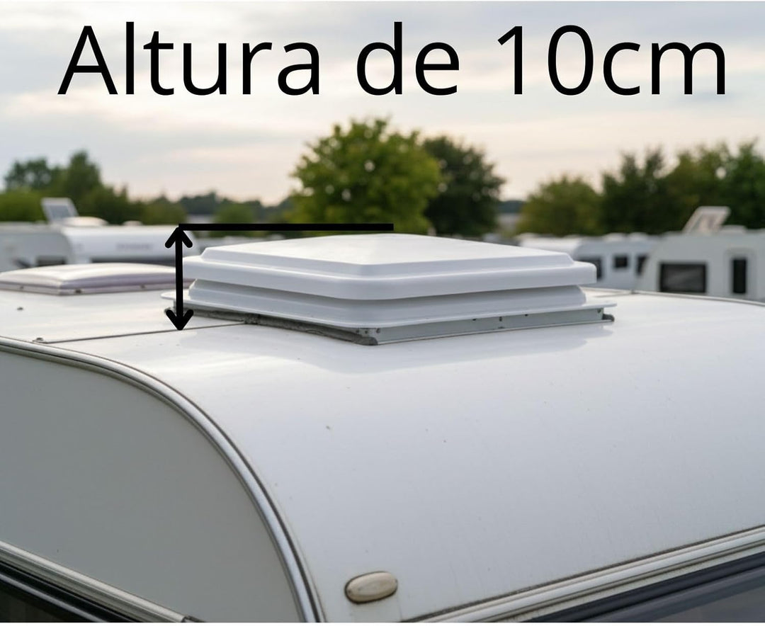 CR-MOESANCO® Moskitonetz + Montageschrauben, Dachfenster, 40 x 40 TF40, mit Kurbel für Wohnwagen