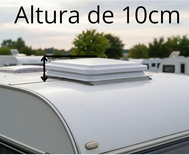 CR-MOESANCO® Moskitonetz + Montageschrauben, Dachfenster, 40 x 40 TF40, mit Kurbel für Wohnwagen