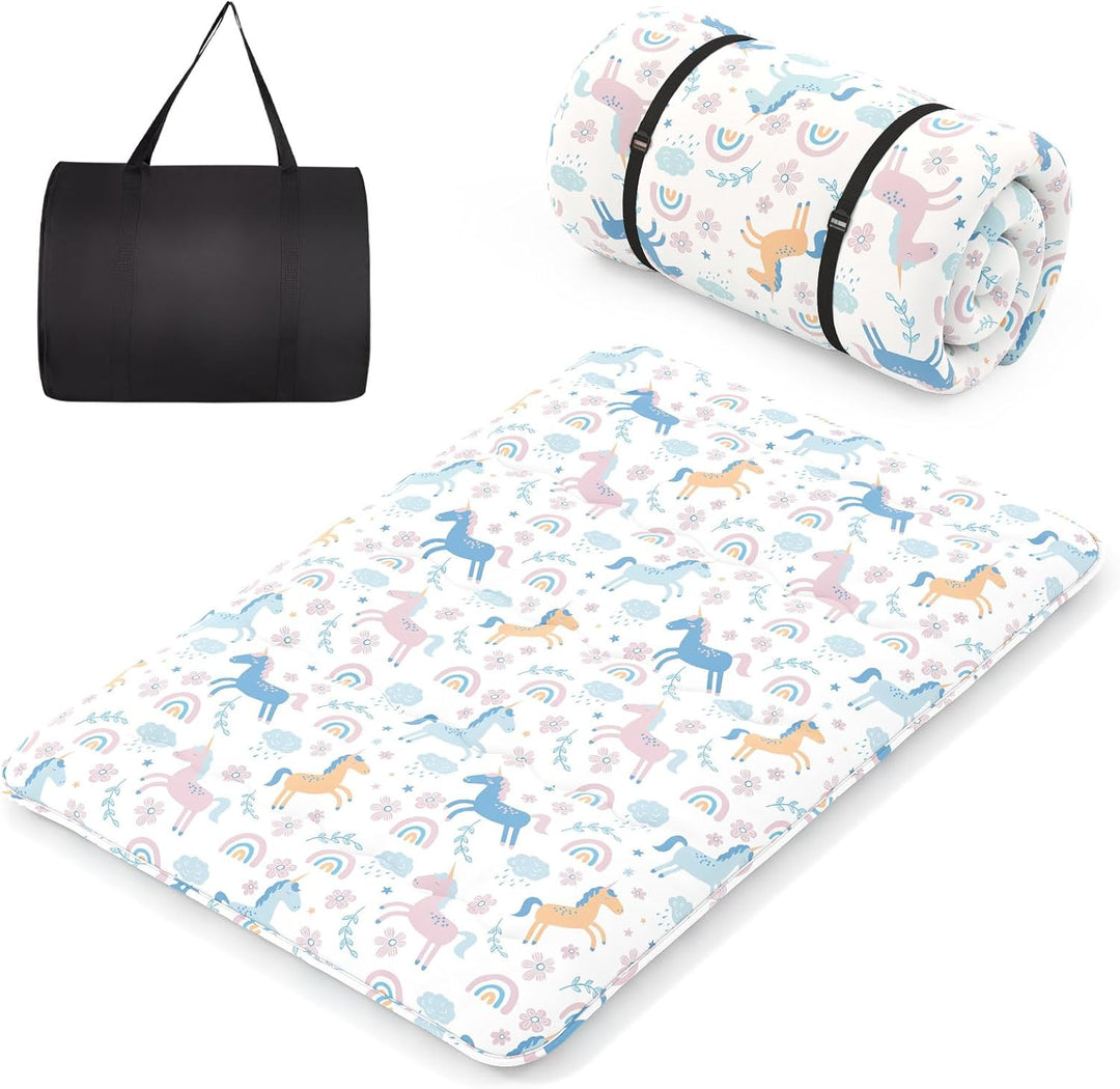 COSTWAY Japanische Futon Matratze, Tatami-Matte, Bodenmatratze, Klappmatratze mit waschbarem Bezug,