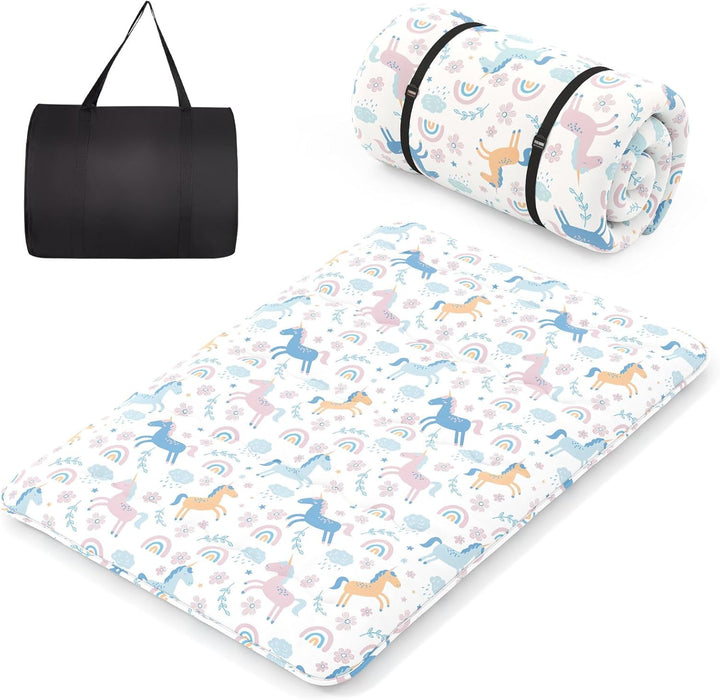 COSTWAY Japanische Futon Matratze, Tatami-Matte, Bodenmatratze, Klappmatratze mit waschbarem Bezug,