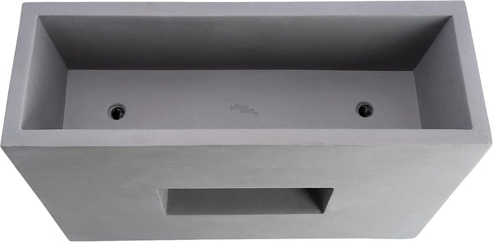 Pflanzwerk® Pflanzkübel Vista Grau 52x75x27cm *Frostbeständiger Blumenkübel* *UV-Schutz* *Qualitätsw