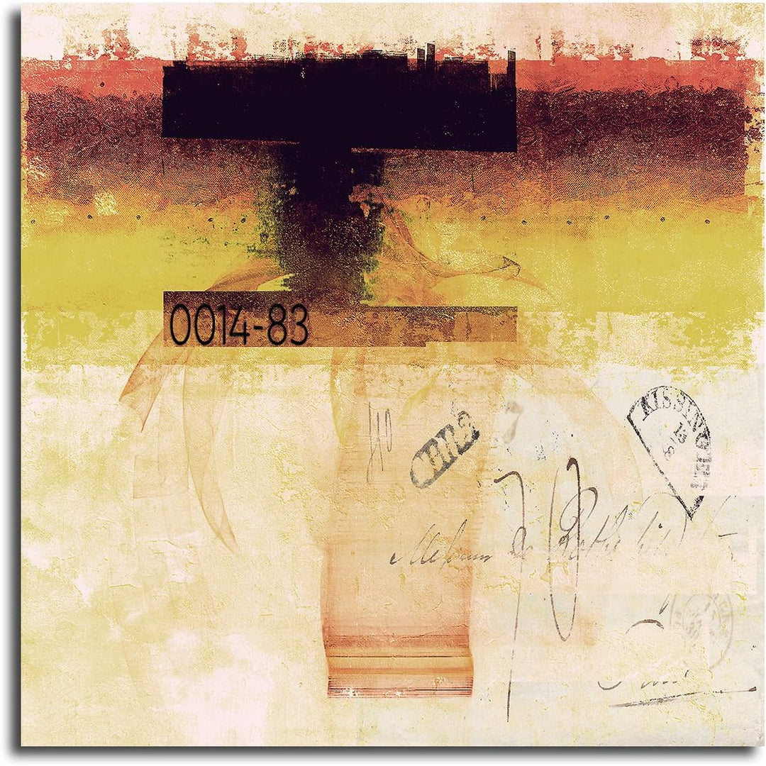 Paul Sinus Art Der bittere Gruss - Abstraktes Bild auf Leinwand Abstrakt140- dekorativer Einteiler W