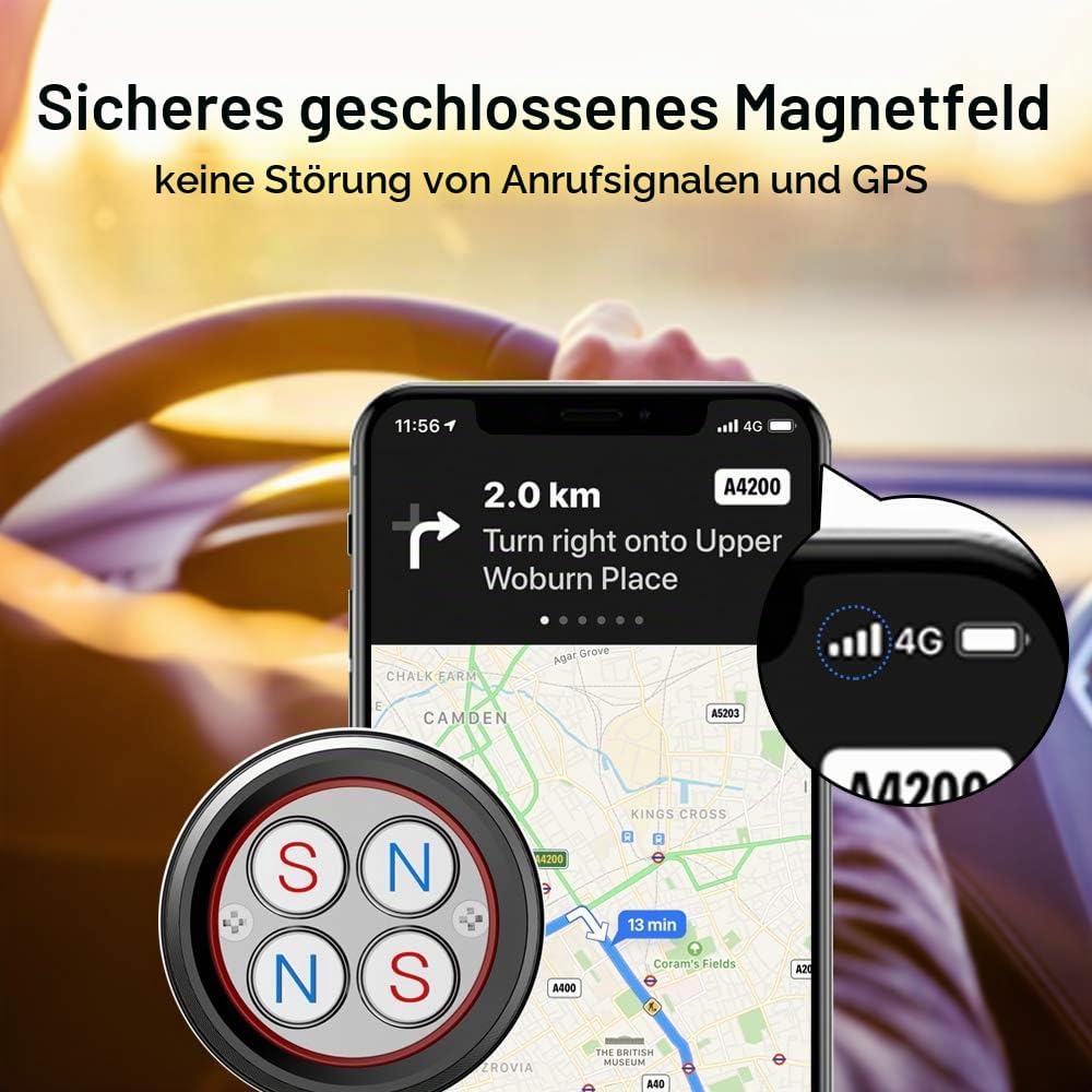 AYADA Telefonhalterung, kompatibel mit Golf 7, Starke Magnete, stabil, 360 ° drehbar, Freisprecheinr
