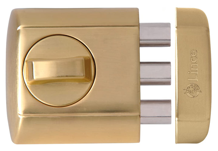 Lince 4940-Hl Supra Simple Schloss, Messingbeschichtung