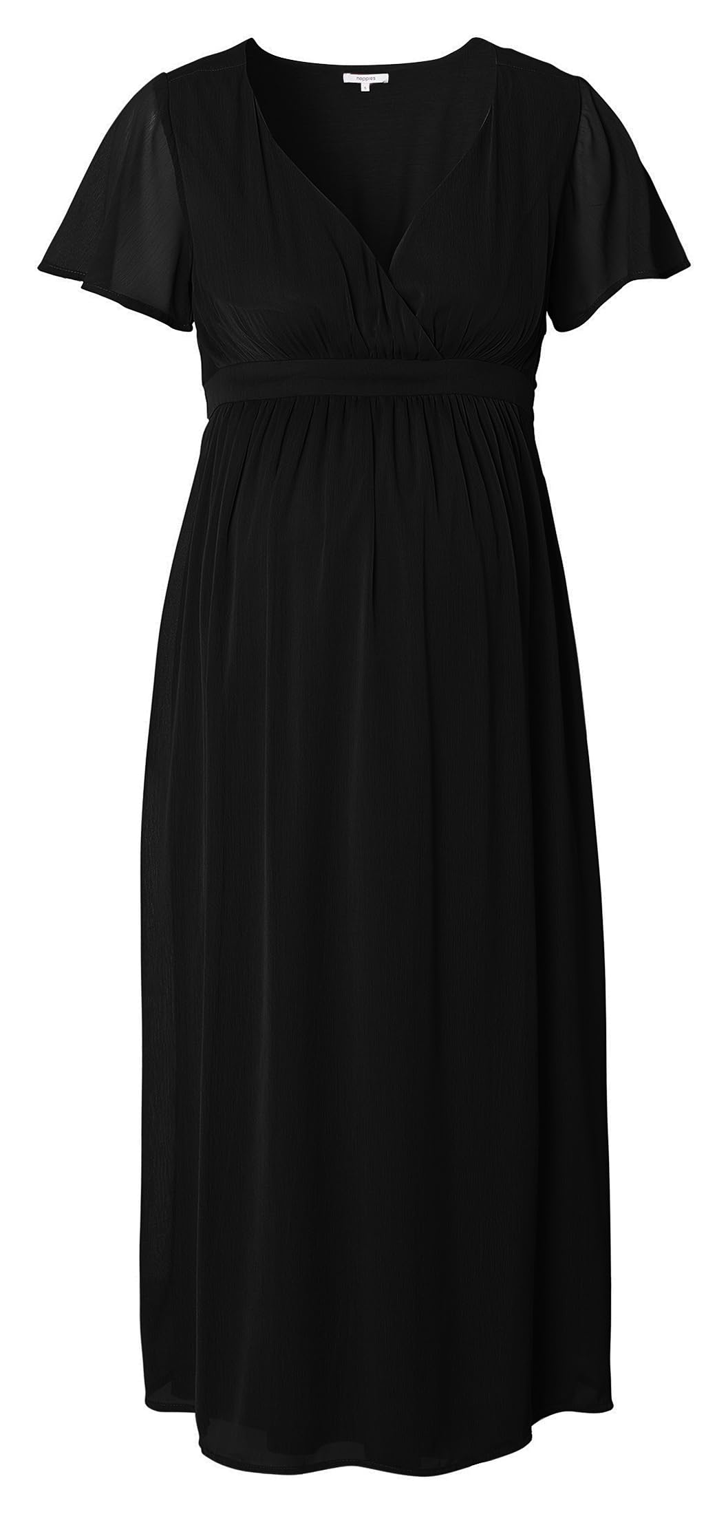 Noppies Damen Amelie Maxi Dress Ss Kleid, Black - P090