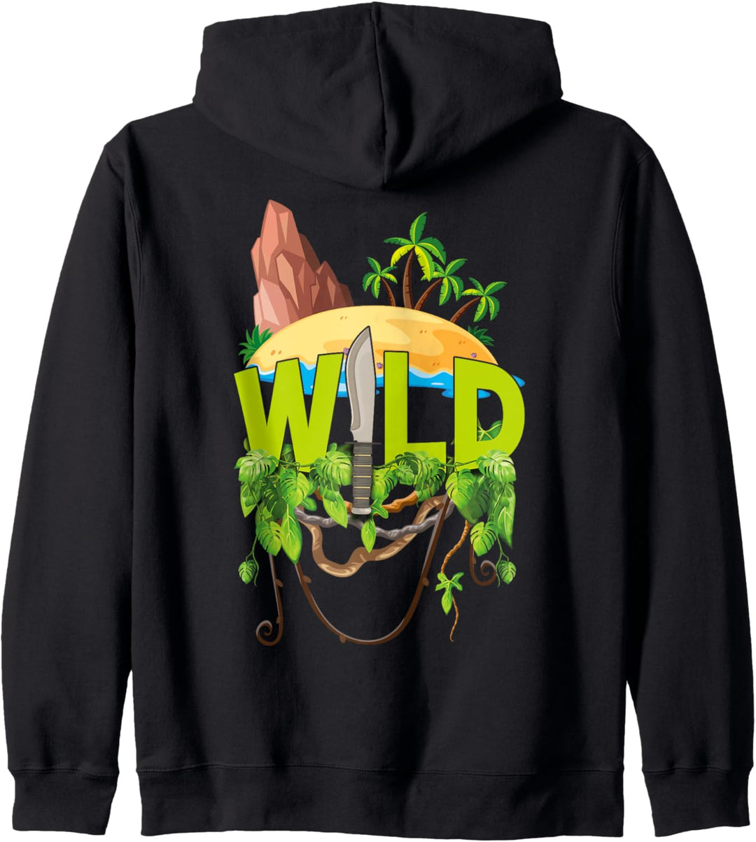 Wild Bushcraft Survival Insel Panama Kukri San José Kapuzenjacke