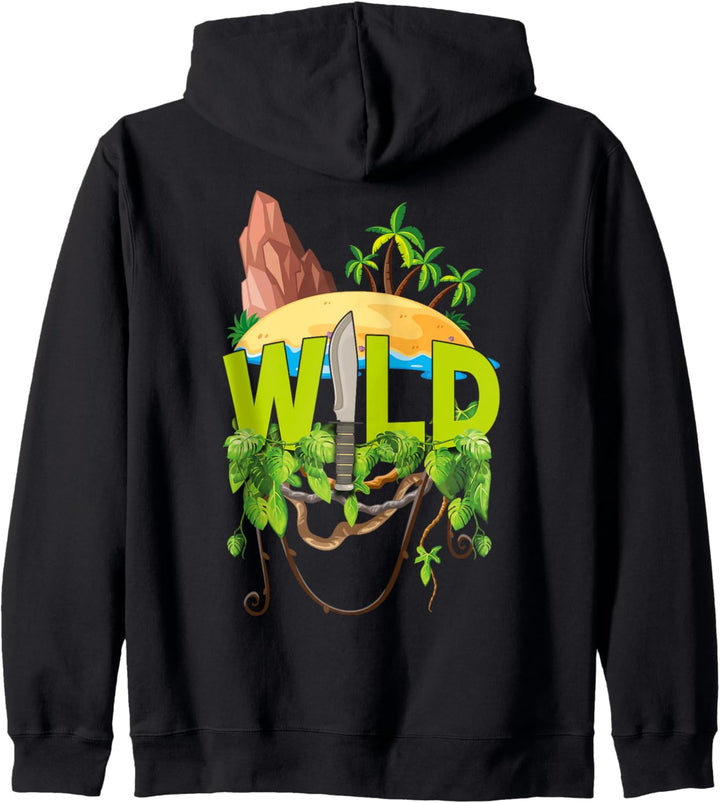 Wild Bushcraft Survival Insel Panama Kukri San José Kapuzenjacke