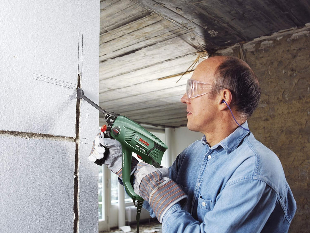 Bosch Bohrhammer PBH 2500 RE (SDS Bohrfutter, Tiefenanschlag, Zusatzhandgriff, Koffer (600 W, Bohr-Ø
