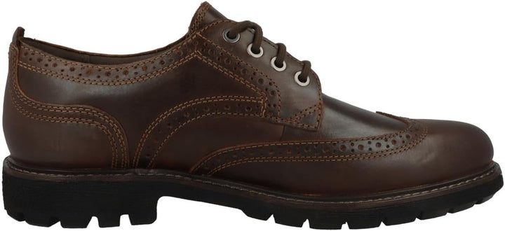 Clarks Herren Batcombe Far Oxford 43 EU Dark Tan Lea, 43 EU Dark Tan Lea